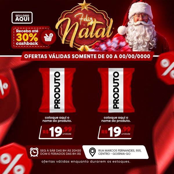 TABLÓIDE | FOLHETO | FELIZ NATAL | PSD EDITÁVEL