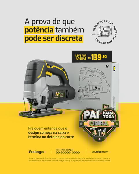DIA DOS PAIS PAI PARA TODA OBRA