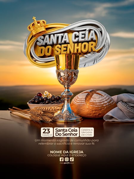 POST FLYER IGREJA CULTO GOSPEL SOCIAL MEDIA PSD EDITÁVEL 04