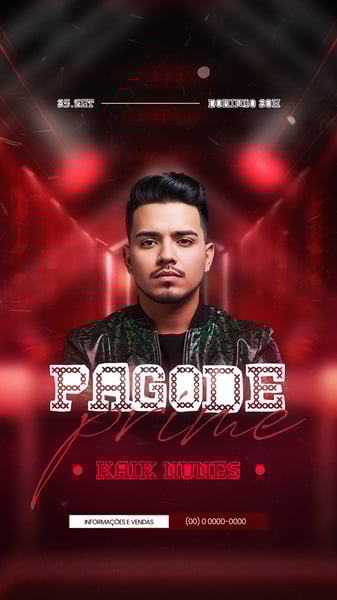 FLYER EVENTOS ARTISTAS SHOWS FESTA - SOCIAL MEDIA PSD EDITÁVEL 3