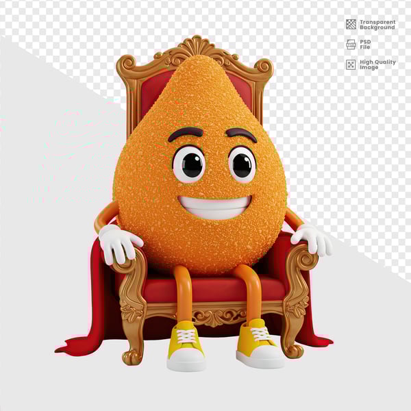 MASCOTE 3D COXINHA 11