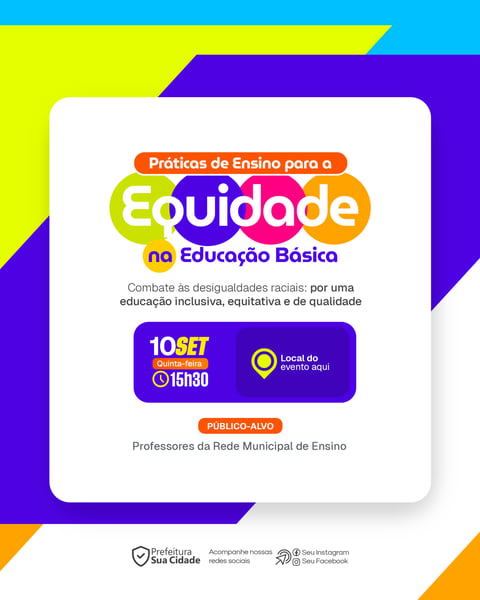 PRÁTICAS DE ENSINO PARA A EQUIDADE NA EDUCAÇÃO BÁSICA EDUCAÇÃO PREFEITURA