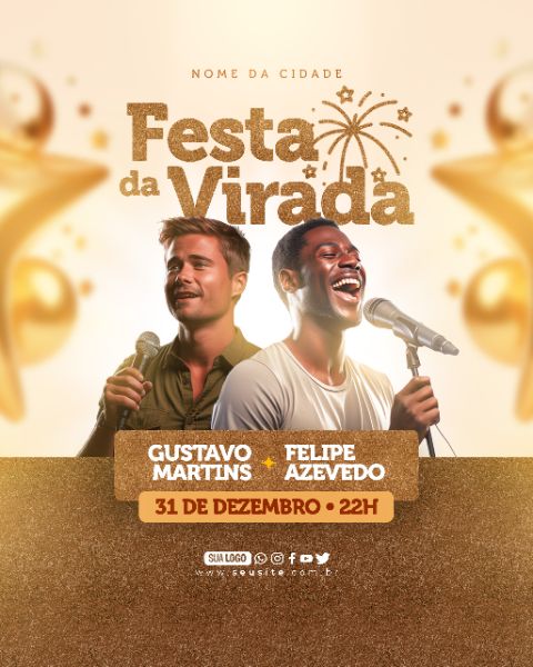 FLYER - FESTA DA VIRADA - ANO NOVO