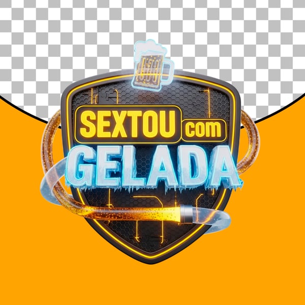 SELO 3D  SEXTOU COM CERVEJA GELADA 3