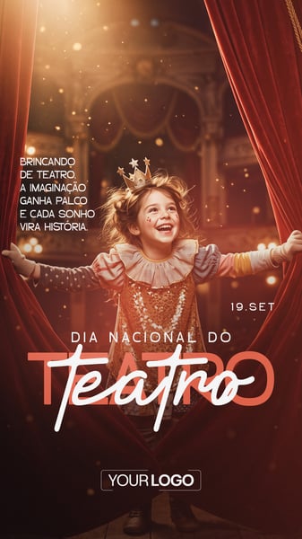 STORY SOCIAL MEDIA DIA DO TEATRO PSD EDITÁVEL 06