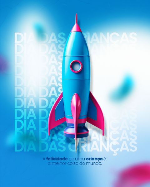 DIA DAS CRIANÇAS 12 DE OUTUBRO SOCIAL MEDIA PSD EDITÁVEL