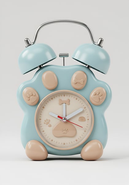 UM RELÓGIO DESPERTADOR PET 4