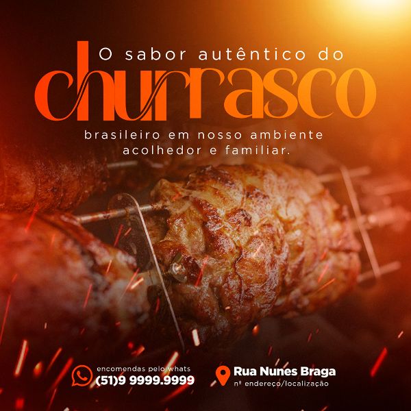 CHURRASCARIA SOCIAL MEDIA PSD FEED