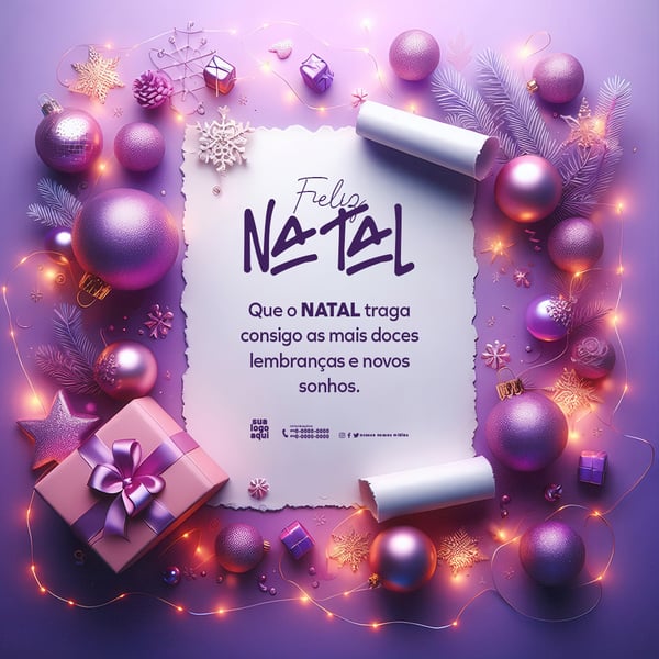 KUK NATAL BACKGROUND COM ENFEITES NATALINO PARA ESCRITA, MERRY CHRISTMAS AND HAPPY HOLIDAYS, END OF YEAR PARTIES FEED (12)