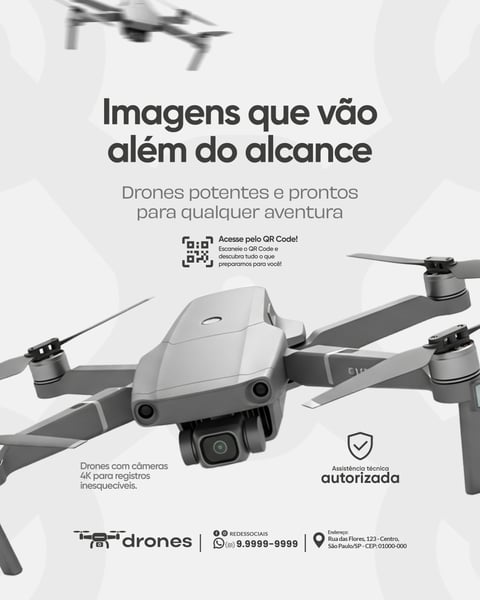 Drones Social Media PSD Editável