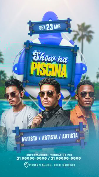 FLYER SHOW NA PISCINA STORY