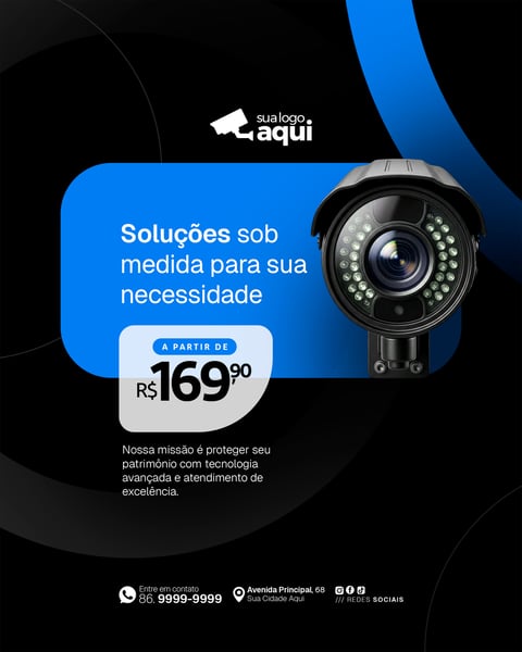 Social Media Câmera de Segurança e Monitoramento
