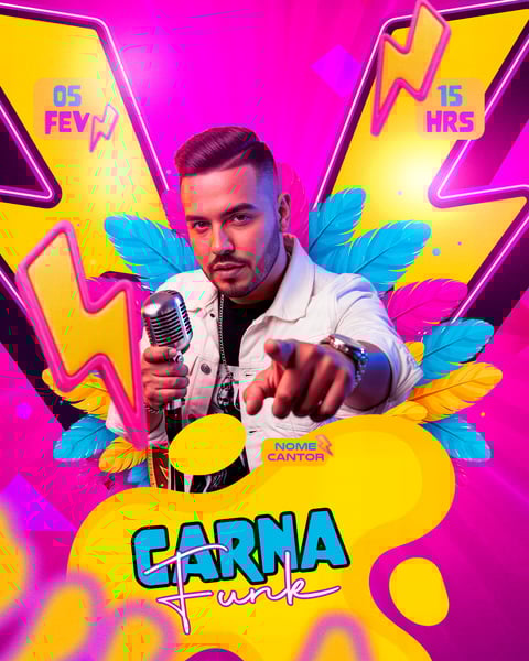 FLYER CARNA FUNK 2026 PSD EDITÁVEL