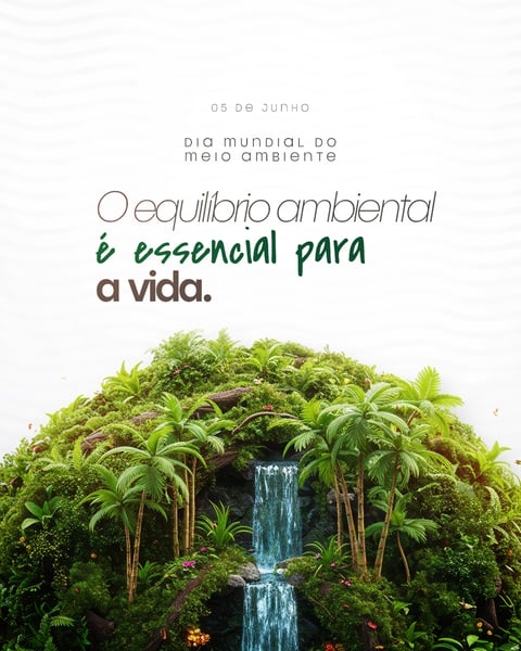 05 DE JUNHO - DIA MUNDIAL DO MEIO AMBIENTE SOCIAL MEDIA PSD EDITÁVEL