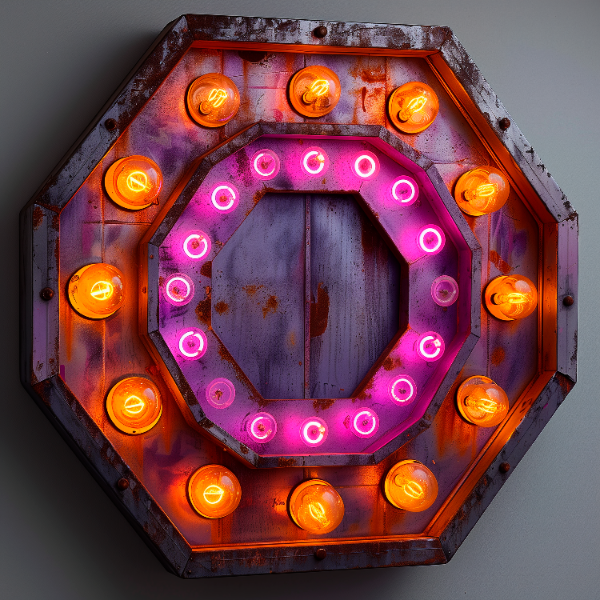 ELEMENTO DE MADEIRA COM LUZES EM 3D | IMAGEM