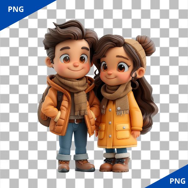 CASAL DE NAMORADOS  3D