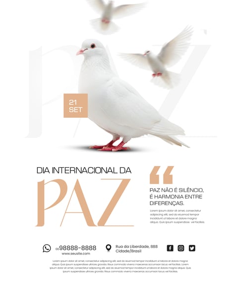 21 DE STEMBRO DIA INTERNACIONAL DA PAZ