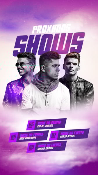 143 PRÓXIMOS SHOWS STORY