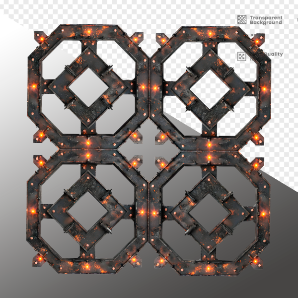 ELEMENTE DE FERRO COM LUZ - ELEMENTO 3D PARA COMPOSIÇÃO - IRON