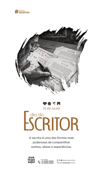 25 DE JULHO DIA DO ESCRITOR STORY 5