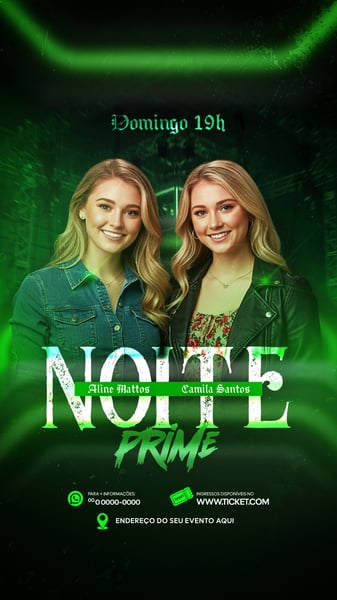 FLYER EVENTOS ARTISTAS SHOWS FESTA SOCIAL MEDIA PSD EDITÁVEL 10