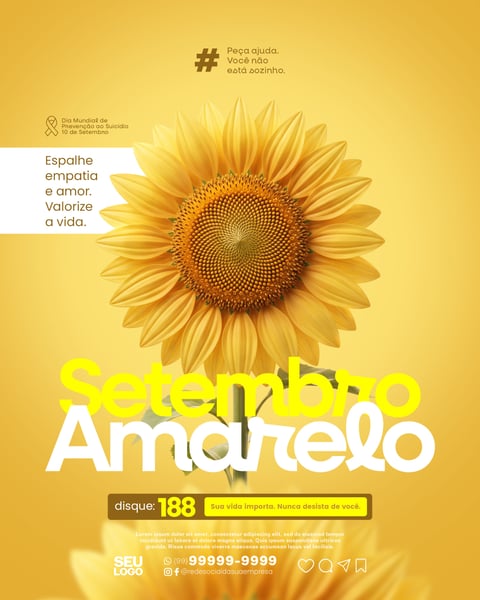 DIA MUNDIAL DE PREVENÇÃO AO SUICÍDIO 10 DE SETEMBRO SOCIAL MEDIA PSD EDITÁVEL - ARTBOARD 5