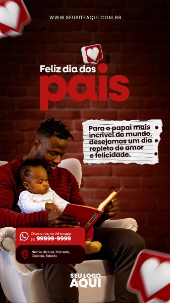 STORY - FELIZ DIA DOS PAIS | SOCIAL MEDIA | PSD EDITÁVEL