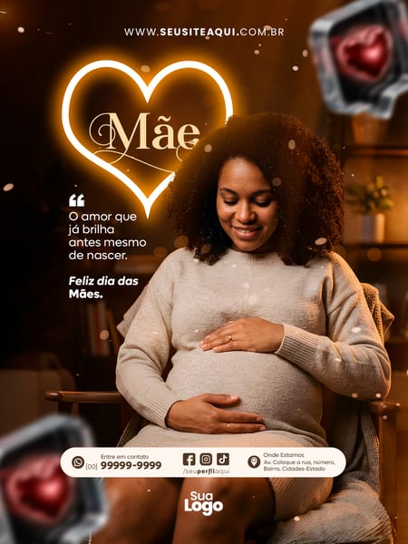 POST FEED 10 DE MAIO DIA DAS MÃES SOCIAL MEDIA PSD EDITÁVEL 10