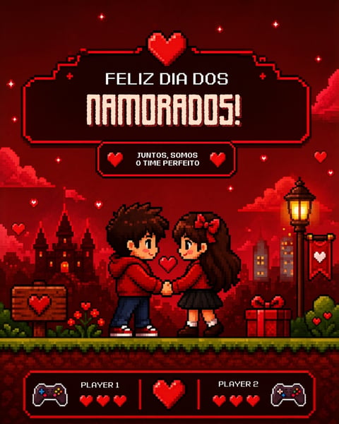 FELIZ DIA DOS NAMORADOS EDITÁVEL CANVA