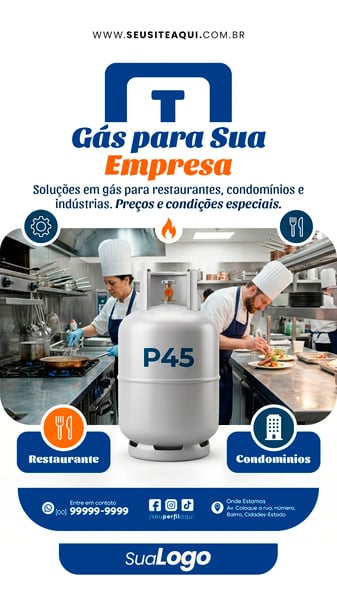 STORY DISTRIBUIDORA DE GÁS SOCIAL MEDIA PSD EDITÁVEL TEMPLATE 10