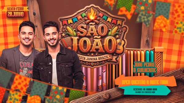 FLYER PARA EVENTOS SÃO JOÃO FESTA JUNINA BANNER