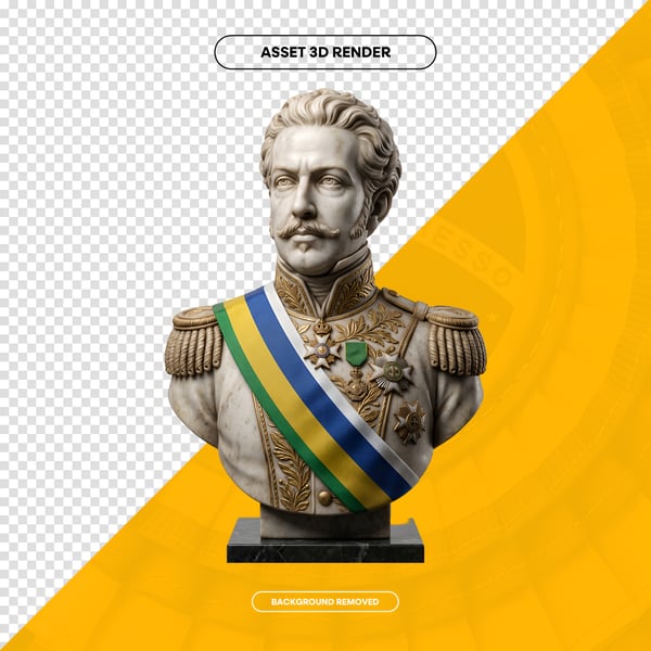 7 de Setembro INDEPENDÊNCIA DO BRASIL ELEMENTO 3D COMPOSIÇÃO SOCIAL MEDIA 60