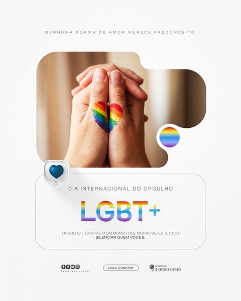 DIA INTERNACIONAL DO ORGULHO LGBT ARTE SOCIAL MEDIA PSD EDITÁVEL 3