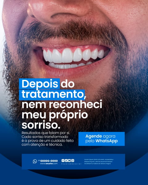 CLÍNICA ODONTOLÓGICA SOCIAL MEDIA PSD EDITÁVEL 5