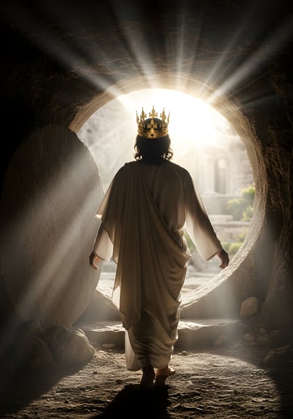 Ele vive Cristo ressuscitado saindo do túmulo 03