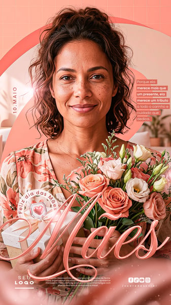 DIA DAS MÃES 10 DE MAIO STORY SOCIAL MEDIA PSD EDITÁVEL 2