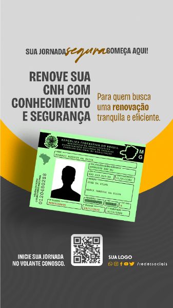 STORY - AUTO ESCOLA - RENOVE SUA CNH COM CONHECIMENTO