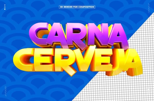 SELO 3D CARNACERVEJA CARNAVAL