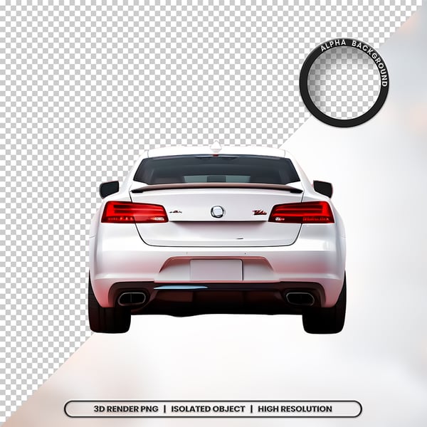 3D RENDER FUNDO DE UM CARRO ELEMENTO ÍCONE PSD PNG 25