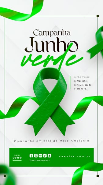 JUNHO VERDE CAMPANHA DE CONSCIENTIZAÇÃO DO MEIO AMBIENTE SOCIAL MEDIA FEED