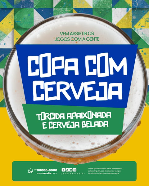 BAR ESPORTIVO JOGO BRASIL COPA DO MUNDO 2026 SOCIAL MEDIA PSD EDITÁVEL 4