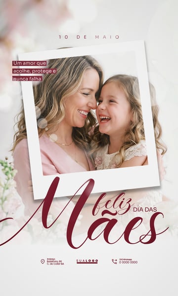 DIA DAS MÃES 10 DE MAIO FELIZ DIA DAS MÃES PSD EDITÁVEL 1