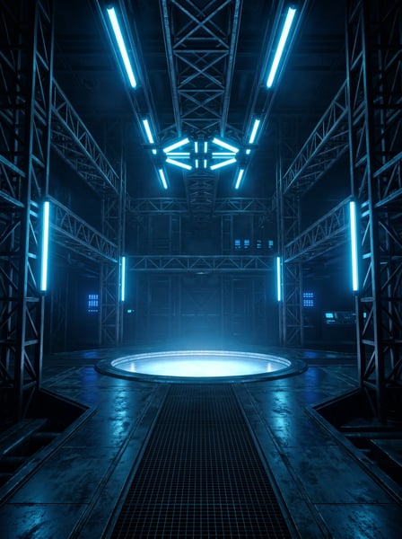TEXTURA METAL ESCURO FUTURISTA ILUMINADO PARA CENÁRIO SCIFI