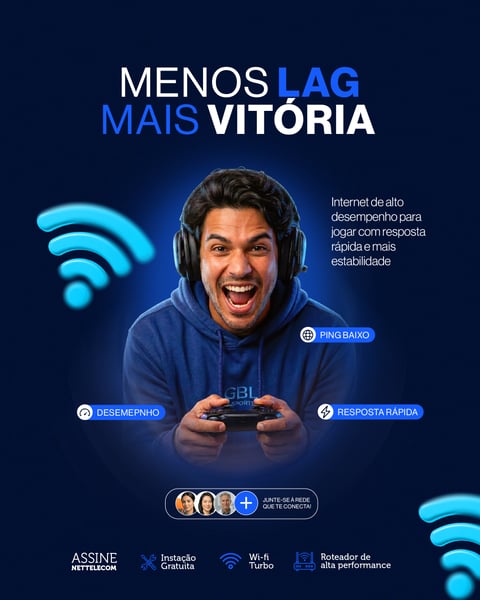SOCIAL MEDIA PROVEDOR DE INTERNET FEED PSD EDITÁVEL 1