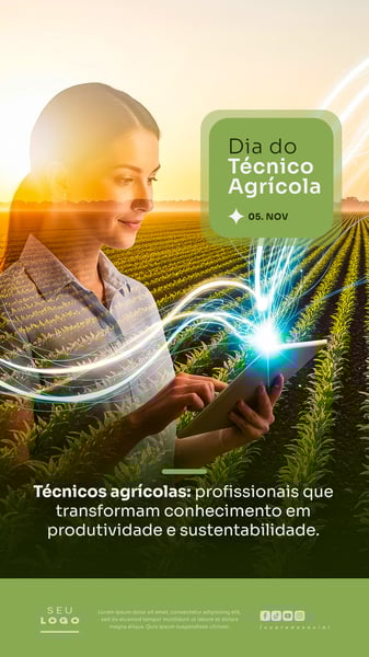 DIA DO TÉCNICO AGRÍCOLA 05 DE NOVEMBRO STORY SOCIAL MEDIA PSD EDITÁVEL 3