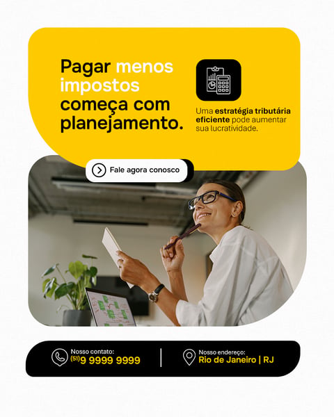 CONTABILIDADE PAGAR MENOS IMPOSTOS SOCIAL MEDIA PSD EDITÁVEL