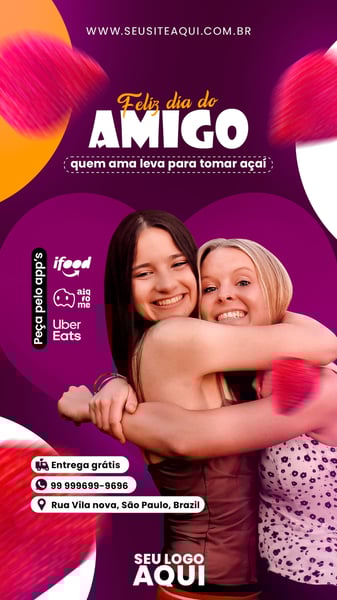 POST STORY - AÇAÍTERIA - QUEM AMA, LEVA PARA TOMAR AÇAÍ!