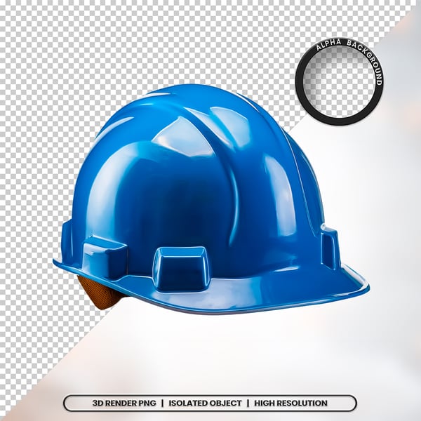 3D RENDER CAPACETE DE SEGURANÇA ELEMENTO ÍCONE PSD PNG