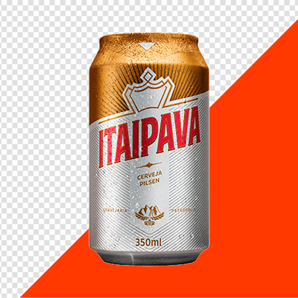 LATA CERVEJA ITAIPAVA PNG TRANSPARENTE SEM FUNDO