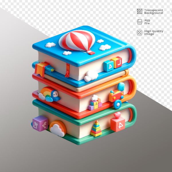 ELEMENTO PARA COMPOSIÇÃO LIVROS DE ESCOLA